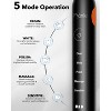 MySmile Rechargeable Sonic Electric Toothbrush for Adults, 6 Brush Heads, 5 Modes with Smart Timer - 3 of 4
