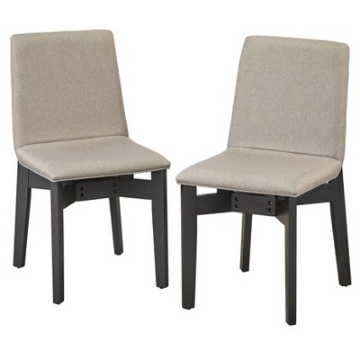 Set of 2 Pavia Dining Chairs Black - Lifestorey