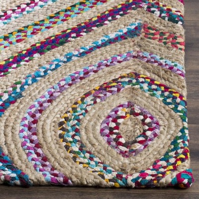 Boho-Chic Cape Cod 8' x 10' Hand-Knotted Natural Jute Area Rug