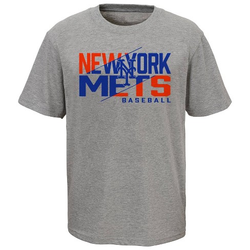 MLB New York Mets Boys' Poly T-Shirt - XS
