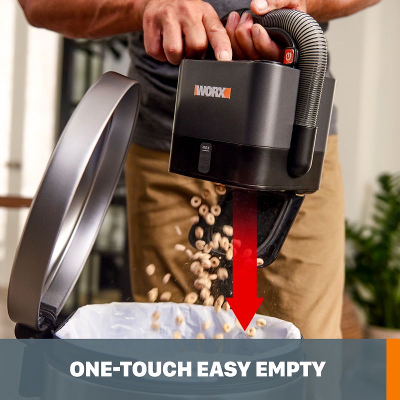 Worx WX030L 20V Power Share Cube Vac Cordless Compact Vacuum, 6 of 11