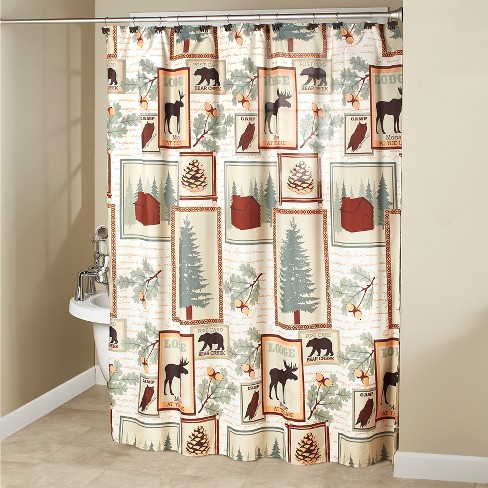 Lakeside Rustic Shower Curtain, Rustic Cabin Shower Curtain