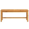 vidaXL Outdoor Bench Patio Furniture Dining Bench for Garden Solid Wood Acacia - 43.3" x 13.8" x 17.7" - 3 of 4