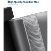 13 Gallon / 50 Liter Metal Trash Can with Soft Close Lid, Rust Proof Garbage Can for Kitchen, Step-on Trash Bin with Liner Rim, Rear Handle - 2 of 4