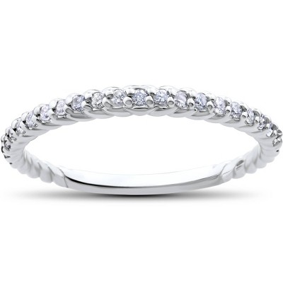 Pompeii3 1/4ct Diamond Braided Wedding Ring 14K White Gold
