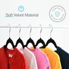 30 Pack Velvet Clothes Hangers, Premium Heavy Duty Clothes Hangers with Hook Swivel 360-Ultra Thin - HomeItUsa - 3 of 4