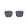 Anna-Kaci Oversized Square Sunglasses with Cutout Chain Link Arms and Glamorous Metal Trim - 2 of 2