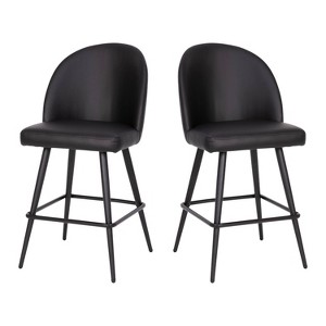 Taylor & Logan 2pk Alita Counter Height Barstools - 1 of 4