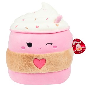 Squishmallows Original 14-Inch Jenny the Easter Winking Light Pink Latte w Heart - Officially Licensed Jazwares Plush - Gift for Kids - 1 of 4