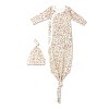Organic Kimono Knotted Sleep Gown - Summer Garden - 2 of 4