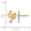 Black Bow Jewelry 14k Yellow Gold Virginia Tech Hokies NCAA Post Earrings - 2 of 3