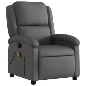 vidaXL Recliner Chair Wingback Furniture Home Theater Cinema Real Leather - 1 of 4