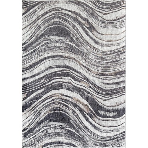 Mason Brooks Cressida Ca12a Gray Shore Abstract Contemporary Gray Area