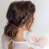 Unique Bargains Women's Fashion Cute Bow Flowers Hair Ropes Light Pink 10 Pcs - 2 of 3