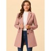 INSPIRE CHIC Women's Notched Lapel Single Breasted Outwear Fall coat - 2 of 4