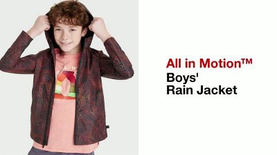 Target boys rain on sale coat