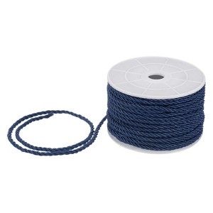 Unique Bargains Soft Polyester Twisted Silk Decorative Craft Cord Trim Cord Rope 22 Yards 1 Pc - 1 of 4
