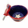 Transpac 3.0 Inch Americana Bowls W/Spreader Patriotic Snack Snack Bowls - 2 of 3