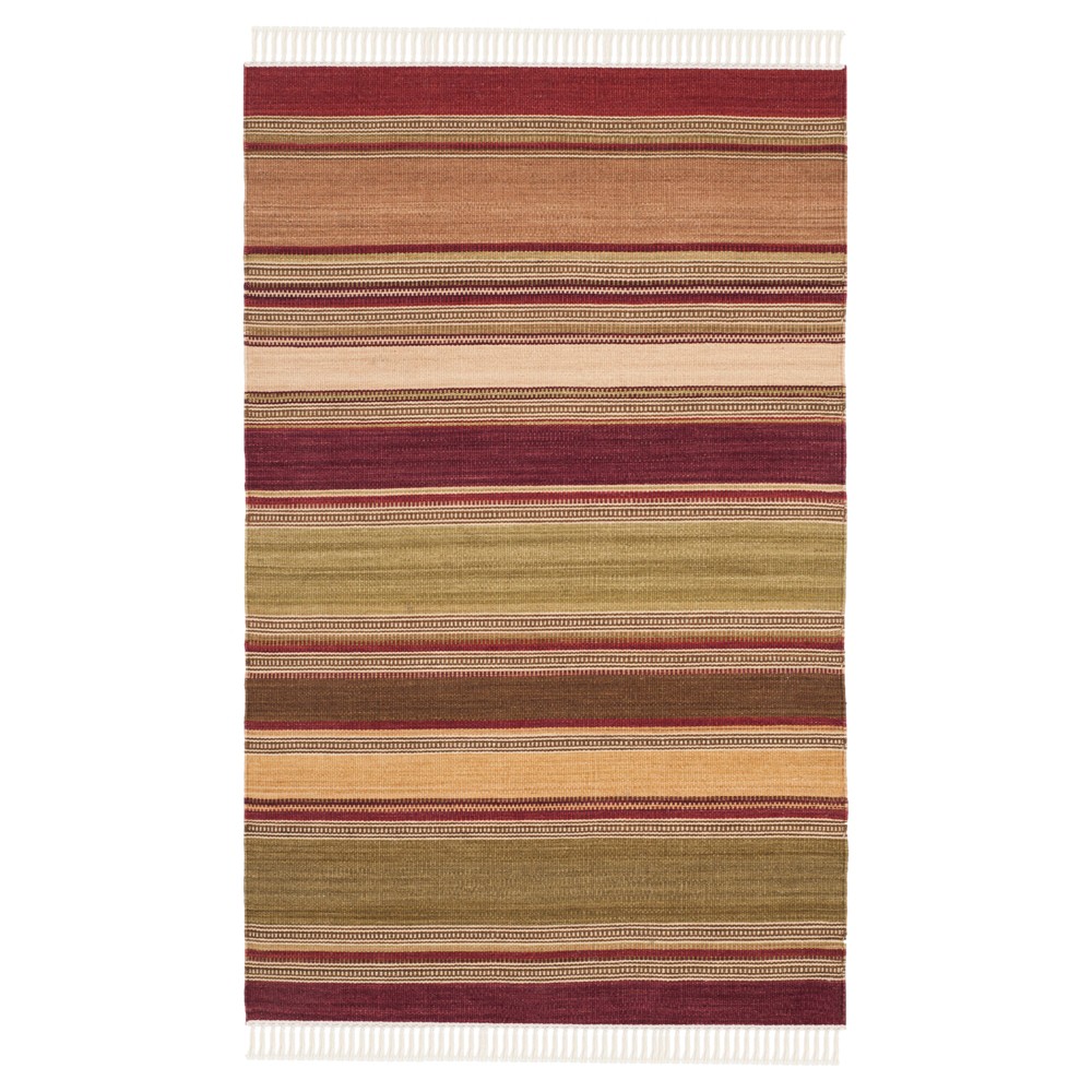 Striped Kilim Rug - Red - (3'x5') - Safavieh