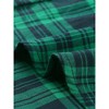 INSPIRE CHIC Women's Classic Short Sleeve Button Down Plaid Shirt - 4 of 4