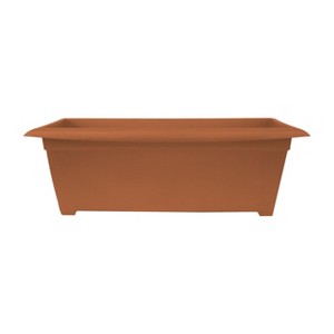 Bloem Dayton Rectangle Resin Deck Box Planter for Indoor and Outdoor Gardening - 1 of 4