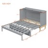 Modern Queen-Size Murphy Bed with Space-Saving Foldable Design, Bed Frame for Studio Apartments or Compact Bedrooms – The Pop Home - 3 of 4