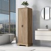 XINGHANZHENXUAN Storage Cabinet with Two Doors for Bathroom, Office, Adjustable Shelf, MDF Board - 2 of 4