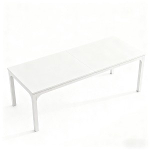 Gulches Modern Industrial Series Contemporary Industrial Black Rustic Wood Grain Premium MDF 78 in Heavy Duty Metal Frame Base Dining Table Seats 6-8 - 1 of 4