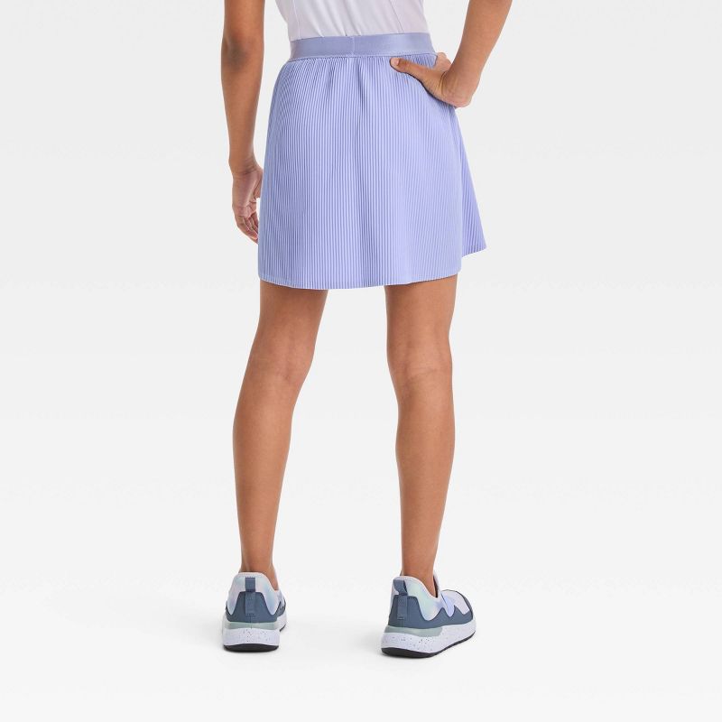 Girls' Pleated Woven Skort - All In Motion™, 3 of 5