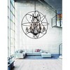 CWI Lighting Campechia 9 Light Up Chandelier With Brown Finish - 2 of 4