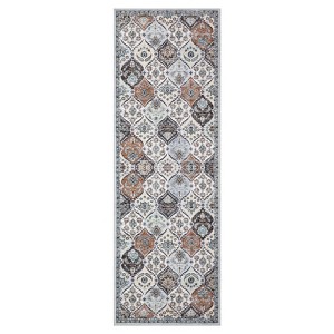 COZONY Washable Oriental Rug, Ultra-Thin Non-Slip Vintage Carpet for Living Room and Dining Room - 1 of 4