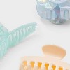 Flower Loop Claw Hair Clip Set 3pc - A New Day™ - 3 of 3