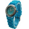 Olivia Pratt Every Day Thin Band Silicone and Rhinestones Colorful Women Watch - 2 of 3