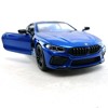 KiNSMART BMW M8 Competition 1:36 Scale 5" Die Cast Metal Model Toy Super Car w/Pullback Action (Blue) - 4 of 4