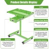 TackView Mobile Rolling Tool Tray with Wheels – Adjustable Height Work Table, Garage & Shop Utility Cart - 4 of 4