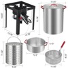 30Qt Turkey Fryer Outdoor Deep Fryer Seafood Boiler Steamer, 0-5 PSI Regulator, Fish Fryer Pot with Injector Thermometer Kit - 2 of 4