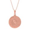 Steeltime 24" double sided stainless steel lord's prayer and serenity prayer pendant. Color Options: Silver, Gold, Rose Gold - 2 of 4