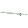 vidaXL Floating Shelves 2 pcs Glass 23.6 in.x3.9 in. 0.3 in. - 2 of 4
