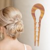 Unique Bargains Women's U-shaped Toothed Chignon Pin 1 Pc - 2 of 4