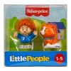 Fisher-Price Little People 2 Pack Action Figure Toy, Curly Red Hair Kid and Cat - 4 of 4