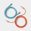 6ft USB-C to Lightning Braided Cable 2pk - heyday™ Turquoise Poppy - 3 of 3