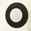 FONTOI Solea Hand Woven Black Bamboo Wall Hanging Circle Mirror Decorative Accent for Bedroom Living Room or Entryway, Black, 23.62"*23.62"*0.87" - 2 of 4