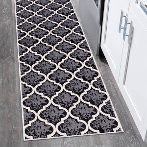 SussexHome Indoor Non Skid Cotton Washable Kitchen Runner Rug - 20" x 59" - 1 of 4