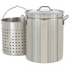 Bayou Classic Stainless Steel Boiler Cooker Kit Features 44-qt Stainless Boiler with Lid, Steam/Boil Basket, 4-in Cast Aluminum 58,000 BTU Burner - 4 of 4