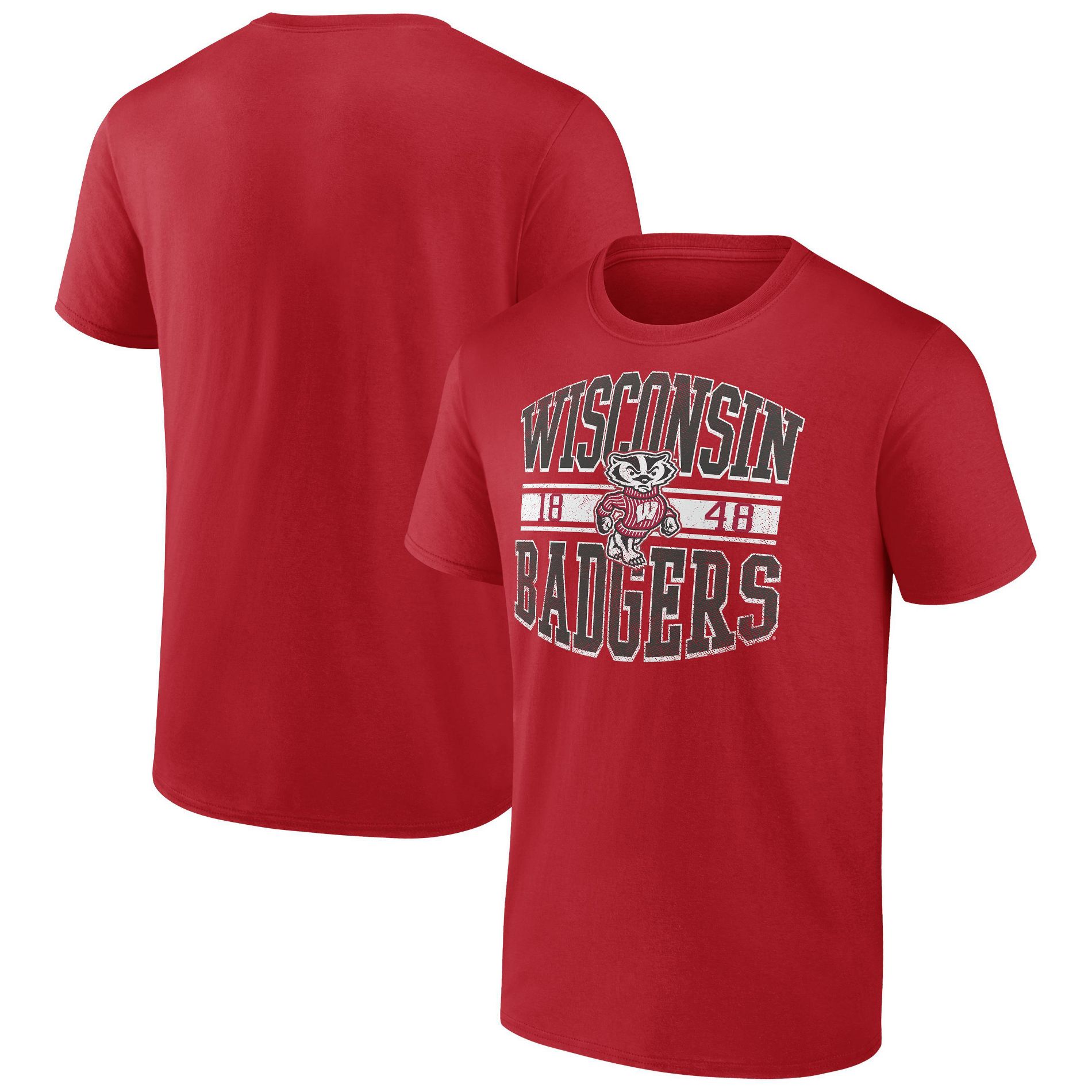 NCAA Wisconsin Badgers Men's Cotton T-Shirt