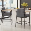 Spruce&Spring Modern Counter Stools  with Metal & Wood - 2 of 4