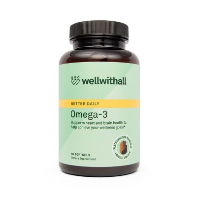 WellWithAll Omega-3 Softgels - 60ct