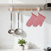 REGALWOVEN Oven Mitts and Pot Holders Sets 2 Pcs Heat Resistant Kitchen Oven Gloves and Pot Holders for Kitchen - 2 of 4