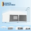 10x20 Pop-Up Canopy Tent with 4 Sidewalls – Commercial Street Vendor Shelter with Easy One-Person Setup, Wheeled Bag, UV Protection, Grey - 3 of 4