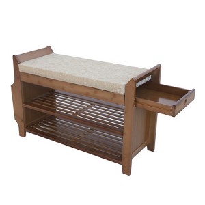 YIYIBYUS Shoe Bench with Storage Entryway Shoe Rack - 1 of 4